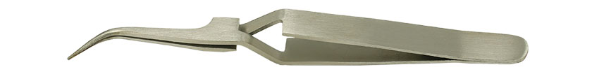 Value-Tec 7X.NM general purpose tweezers, style 7X, reverse action, curved fine tips, non-magnetic stainless steel